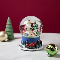 Northlight 6.5 In Christmas Train Santa Christmas Snow Globe