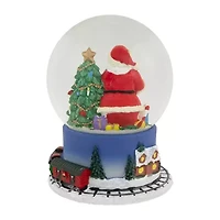 Northlight 6.5 In Christmas Train Santa Christmas Snow Globe