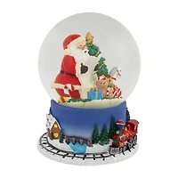 Northlight 6.5 In Christmas Train Santa Christmas Snow Globe