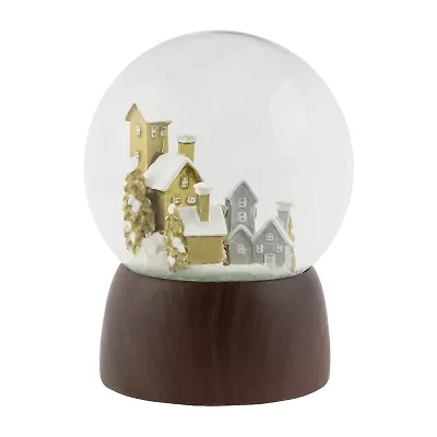 Northlight 6.5in Holiday Village Wonderland Christmas Musical Christmas Snow Globe