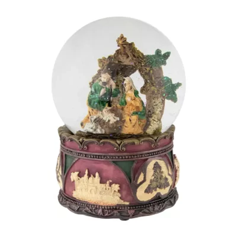 Northlight 5.75in Holy Family Nativity Scene Christmas Santa Christmas Snow Globe