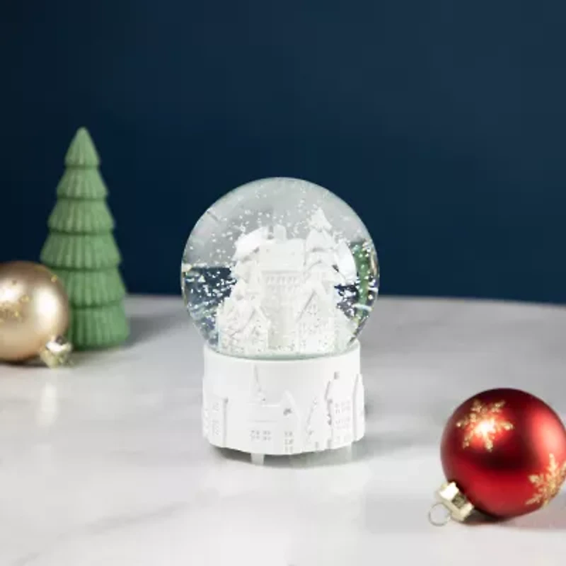 Northlight 5.5in Snowy Christmas Church Musical Water Christmas Snow Globe