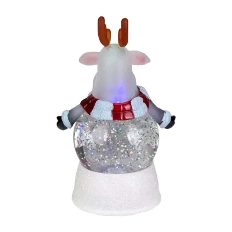 Northlight 8in Led Reindeer Christmas Christmas Snow Globe
