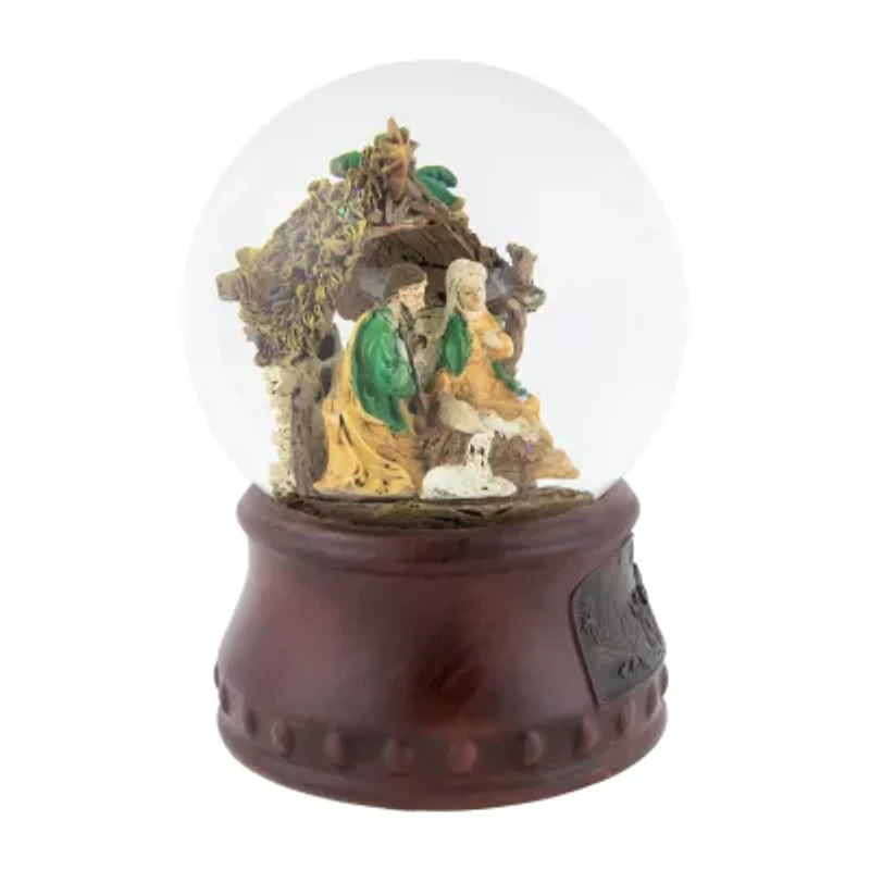 Northlight 5.5in Christmas Nativity Musical Christmas Snow Globe