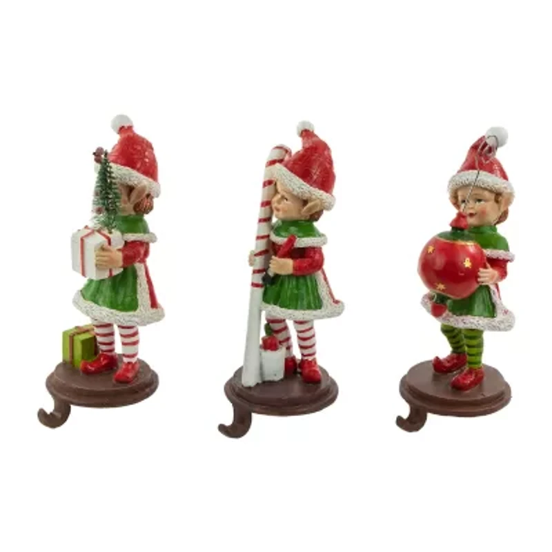 Northlight Elve 8.5in 3-pc. Christmas Stocking Holder