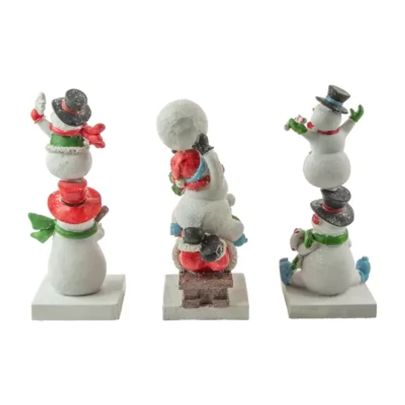 Northlight Snowmen 9in 3-pc. Christmas Stocking Holder