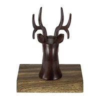 Northlight 7.5in Brown Marbled Buck Deer Head Christmas Stocking Holder