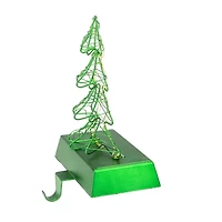 Northlight 8in Led Lighted Green Wired Tree Christmas Stocking Holder