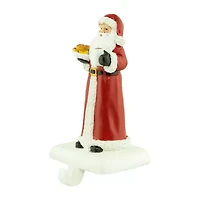 Northlight 7in Santa With Cookie Christmas Stocking Holder