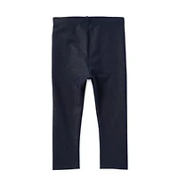Okie Dokie Knit Denim Baby Girls Full Length Leggings