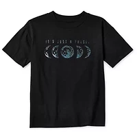 Thereabouts Oversized Little & Big Kid Girls Round Neck Short Sleeve Oversized Graphic T-Shirt