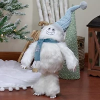 Northlight 23-Inch Plush White And Blue Standing Tabletop Yeti Christmas Figurine