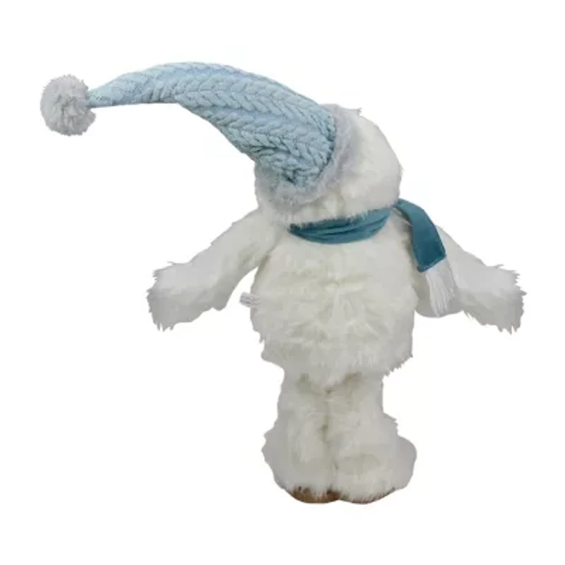 Northlight 23-Inch Plush White And Blue Standing Tabletop Yeti Christmas Figurine