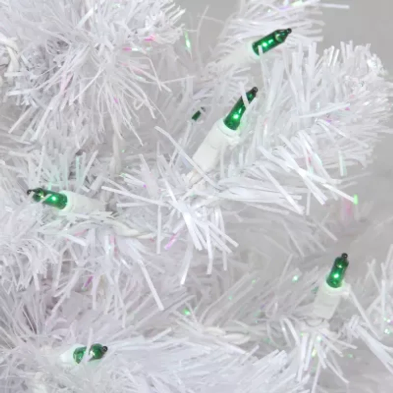 Northlight Small White Artificial Green Lights 2 Foot Pre-Lit Pine Christmas Tree