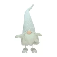 Northlight 24in Pure White Sparkling Saul Bobble Action Christmas Christmas Gnome