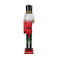 Northlight 36in Red And Green  Soldier With Horn Christmas Nutcracker