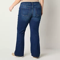 a.n.a Womens High Rise Flare Leg Jean