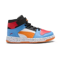 PUMA Rebound Layup Sl Light Speckle Little Kid Boys Basketball Shoes