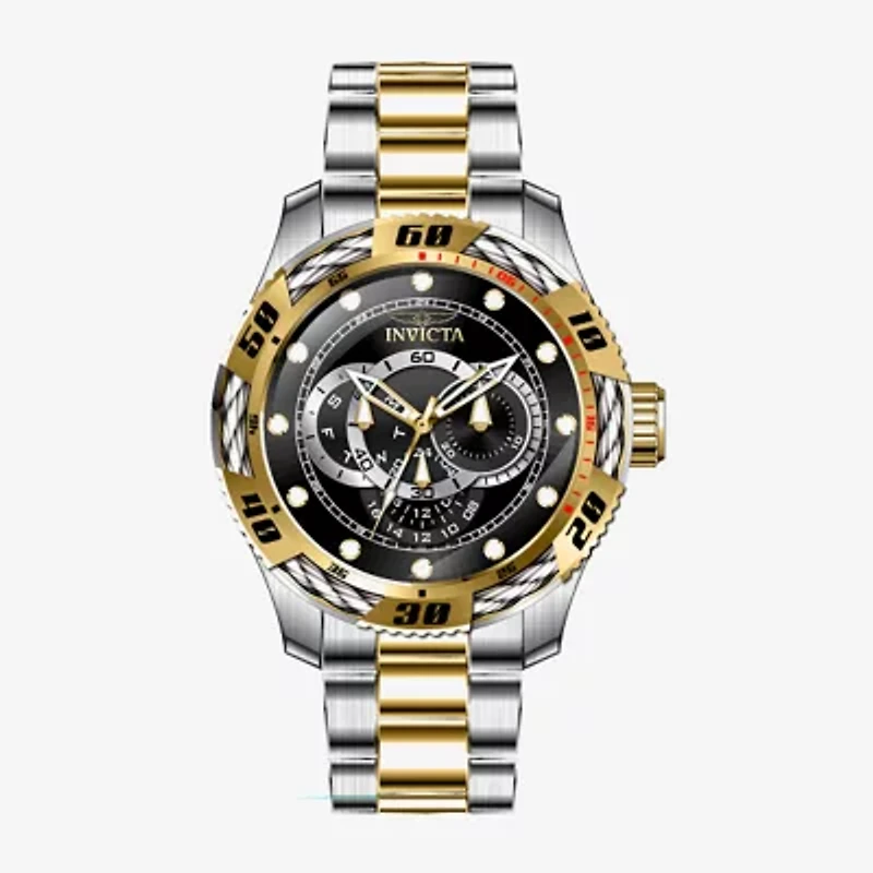 Invicta Mens Two Tone Stainless Steel Bracelet Watch