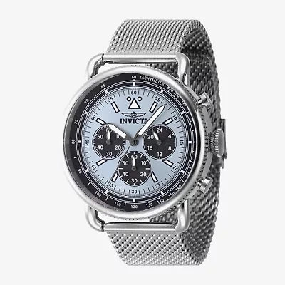 Invicta Mens Gray Stainless Steel Bracelet Watch 47359