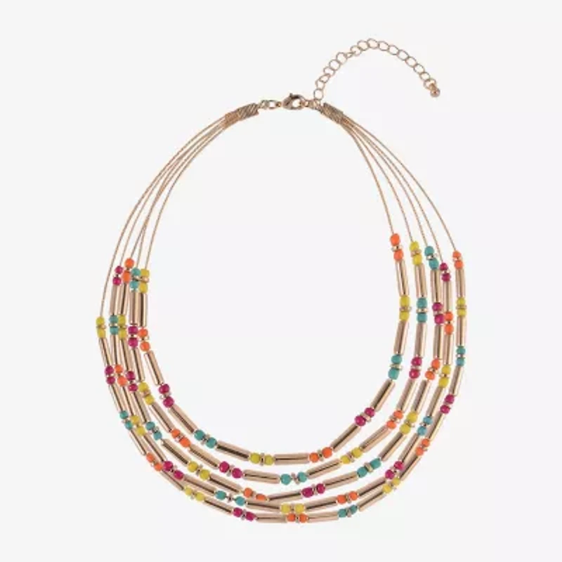 Mixit Womens Inch Beaded Necklace