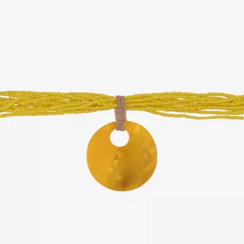 Mixit Womens 16 Inch Beaded Necklace