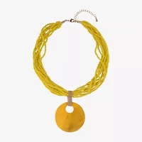 Mixit Womens 16 Inch Beaded Necklace