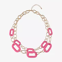 Mixit Womens 19 Inch Link Necklace