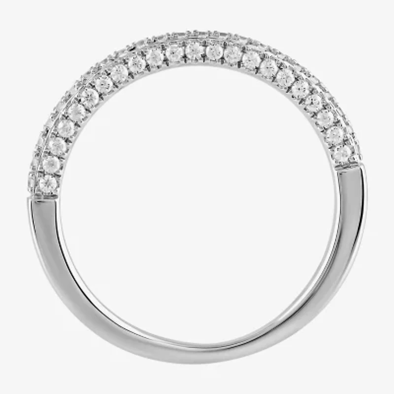 G / I1) Womens / CT. T.W. Lab Grown White Diamond 10K Gold Wedding Band