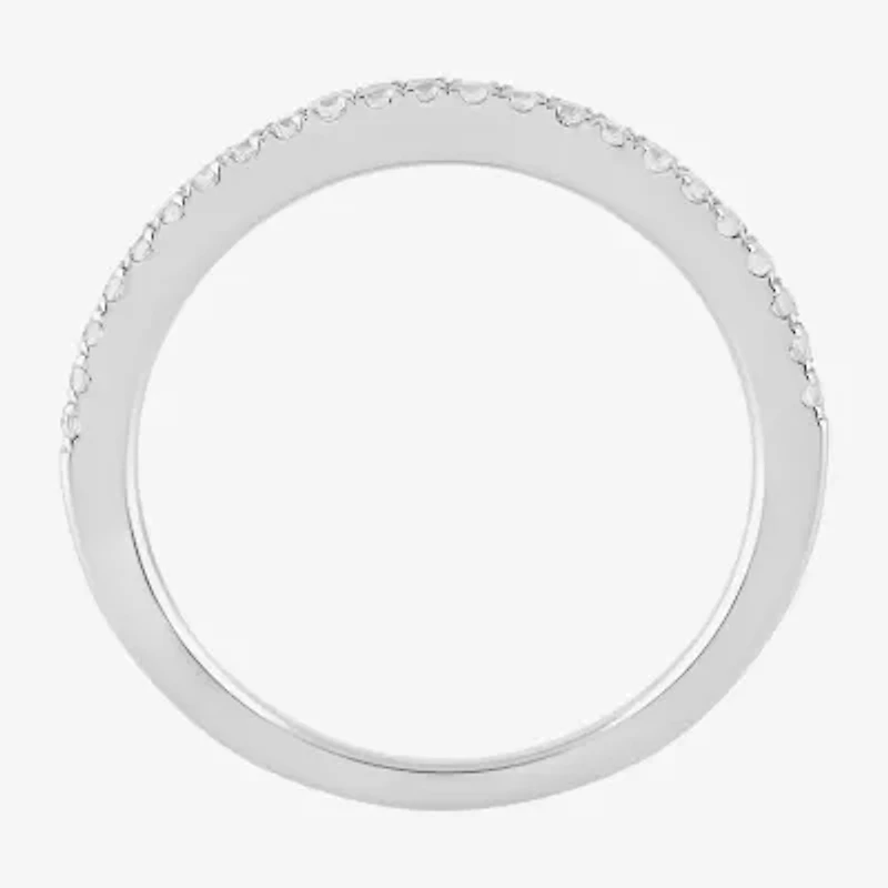 (G / I1) Womens 1/5 CT. Lab Grown White Diamond 10K Gold Wedding Band