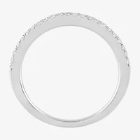 (G / I1) Womens 1/5 CT. Lab Grown White Diamond 10K Gold Wedding Band