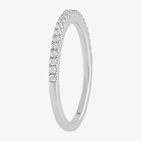 (G / I1) Womens 1/5 CT. Lab Grown White Diamond 10K Gold Wedding Band