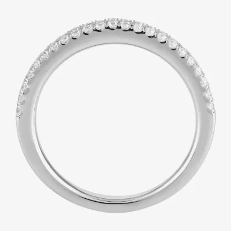 G / I1) Womens /8 CT. T.W. Lab Grown White Diamond 10K Gold Anniversary Wedding Band