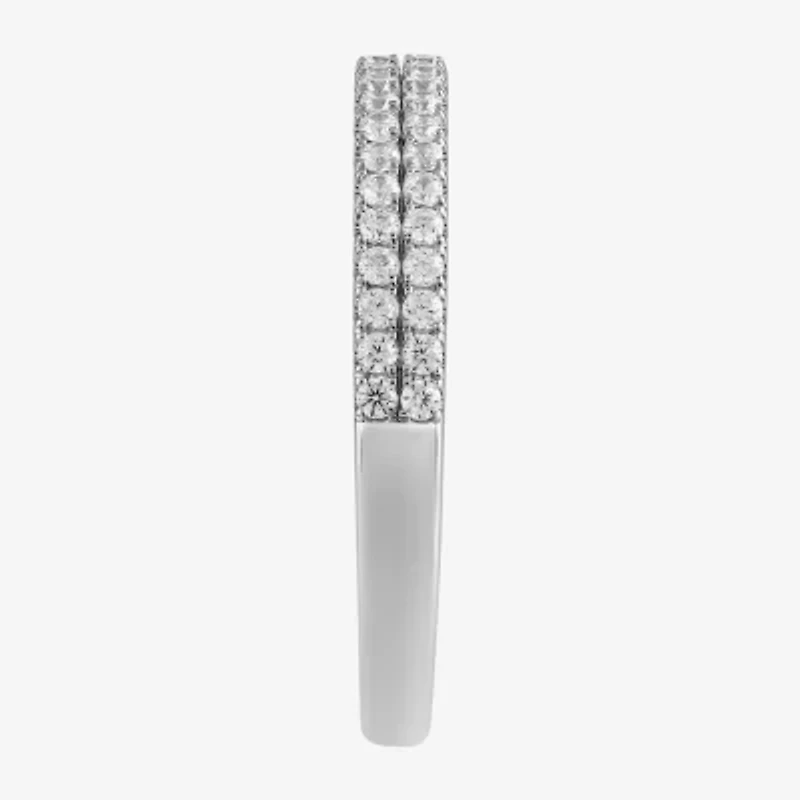 G / I1) Womens /8 CT. T.W. Lab Grown White Diamond 10K Gold Anniversary Wedding Band