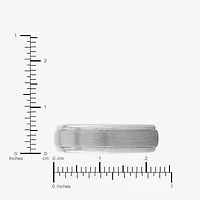 Mens 6mm Tungsten Comfort-Fit Ring