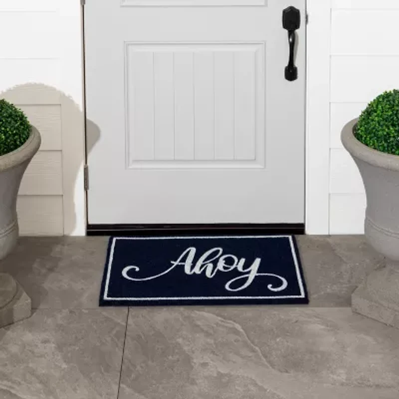 Mohawk Home Ahoy Welcome Indoor Outdoor Rectangular Doormat
