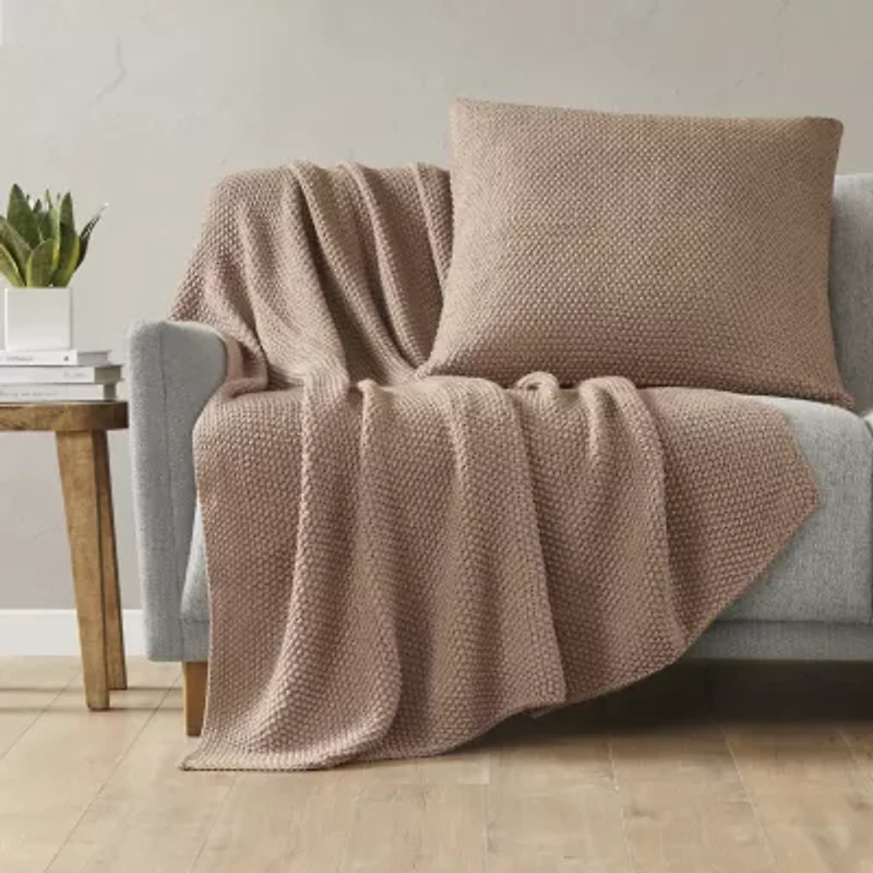 INK+IVY Bree Knit Euro Pillow Cover
