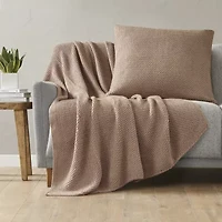 INK+IVY Bree Knit Euro Pillow Cover