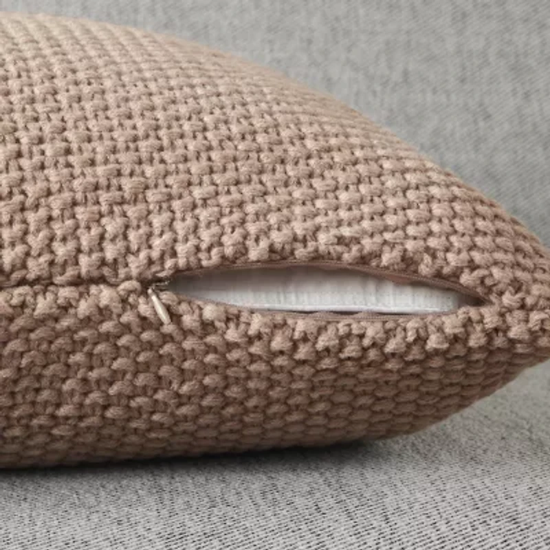 INK+IVY Bree Knit Euro Pillow Cover