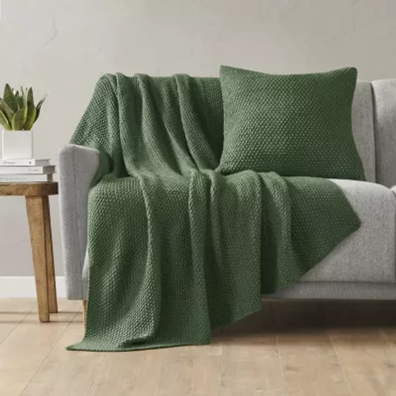INK + IVY Bree Knit Square Pillow Cover