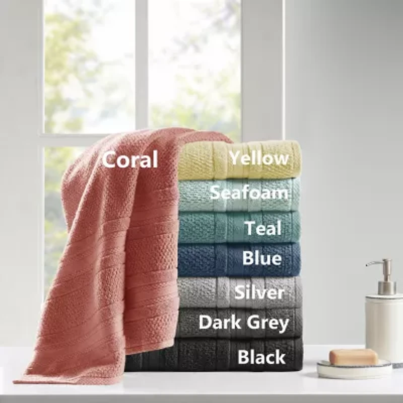 Madison Park Essentials Remy Cotton Super Soft Solid 6-pc. Quick Dry Bath Towel Set