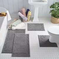 Martha Stewart Cotton Scalloped Bath Rug