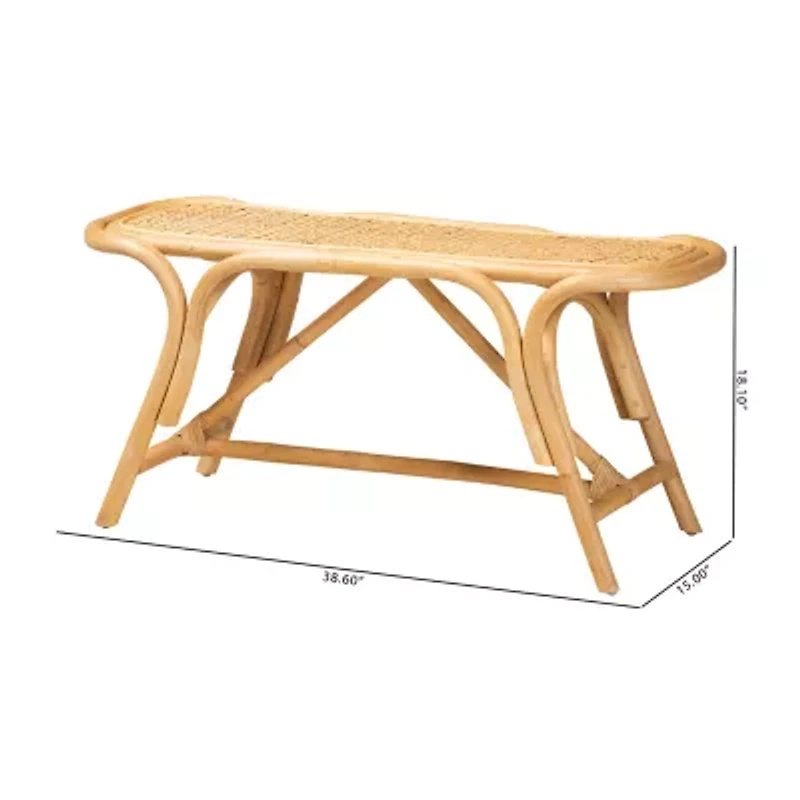 Septa Rattan Accent  Bench