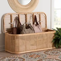 Ishana Rattan Bench