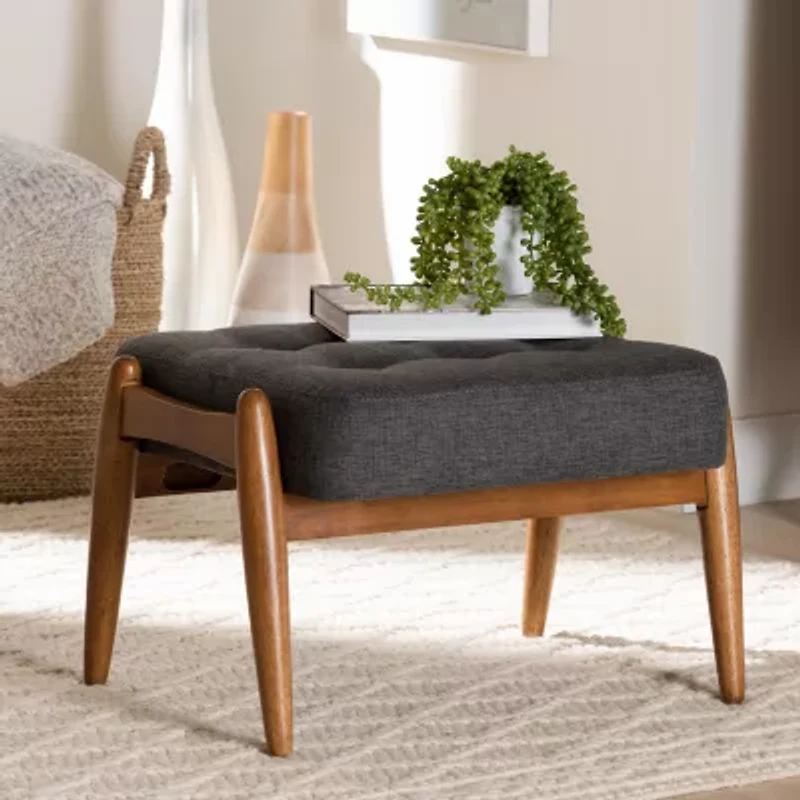 Jeanine Wooden Footstool