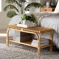 Himari Rattan Bench