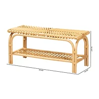 Himari Rattan Bench