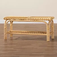 Himari Rattan Bench