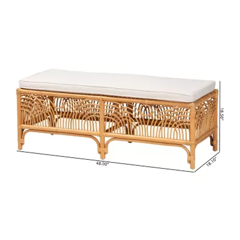 Materra Rattan Bench