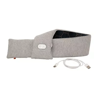Sharper Image Calming Heat Copper + Charcoal Massaging Neck Compression Wrap